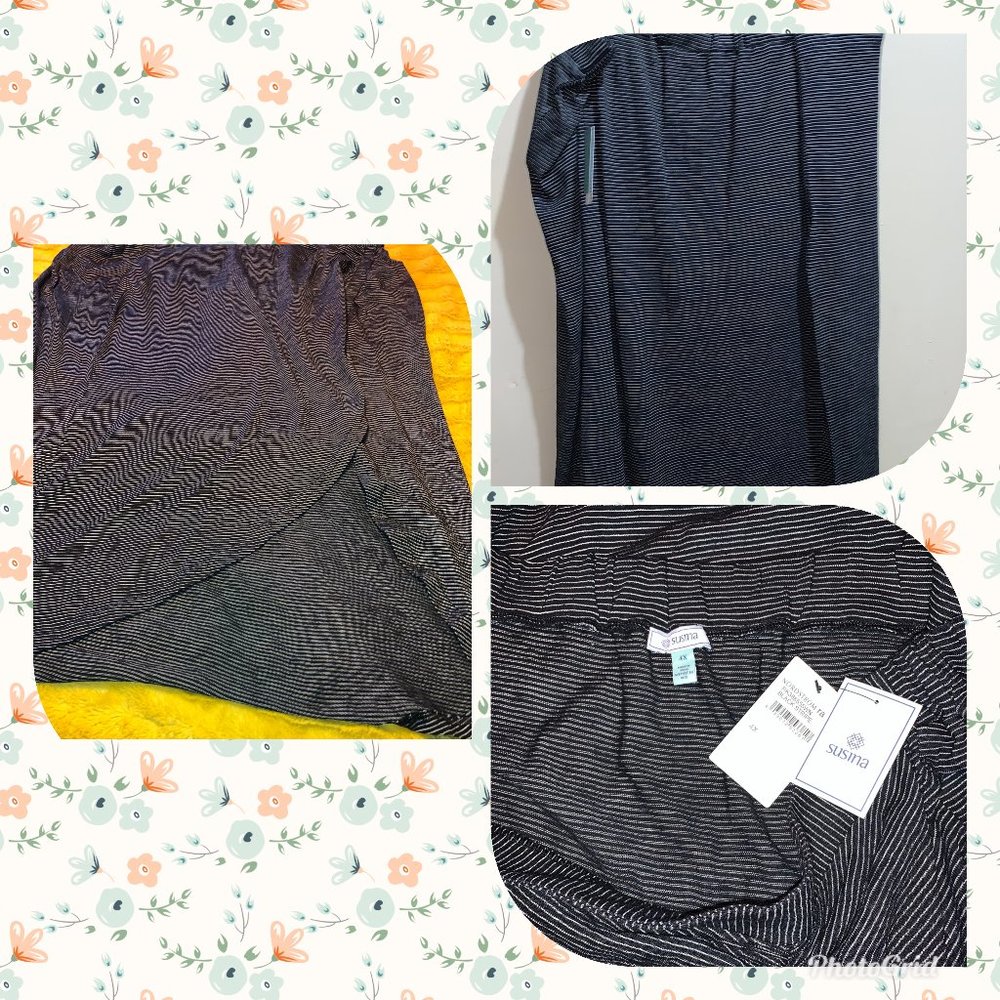 Susina Womens Plus SZ 4X Ruched Maxi Skirt NEW
